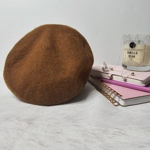 Classic Camel Beret Hat Size M/L